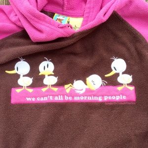 I Don’t Do Mornings Cute Ducks Fleece Sweatshirt